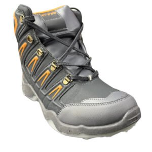 Coasters CTR RUB-50 Waterproof High Ankle Anti-Skid Trekking & Hiking Shoes – Durable Outdoor Adventure Boots ( Cement Mango colour ) - Image 2