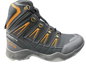 Coasters CTR RUB-50 Waterproof High Ankle Anti-Skid Trekking & Hiking Shoes – Durable Outdoor Adventure Boots ( Cement Mango colour )