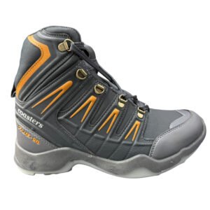 Coasters CTR RUB-50 Waterproof High Ankle Anti-Skid Trekking & Hiking Shoes – Durable Outdoor Adventure Boots ( Cement Mango colour )